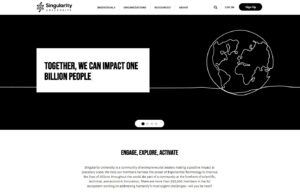 Singularity Universityのウェブサイト